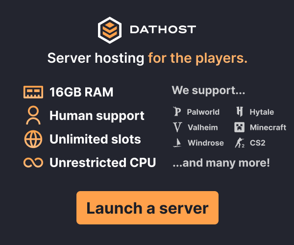 DatHost server hosting: launch a managed game server